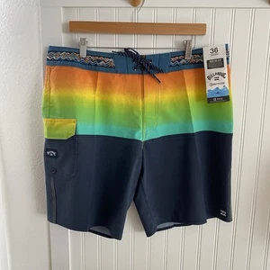 Billabong Fifty50 Pro Boardshorts with Pockets Mid Length Men’s 36 Swim Trunks - Picture 1 of 12