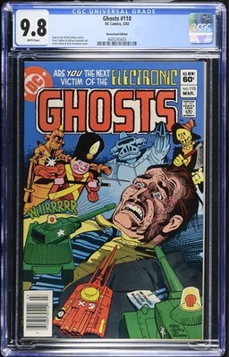 🔥GHOSTS 110 CGC 9.8 NEWSSTAND NM/MT top graded HORROR Kill By Electronics  1982 - Image 1 of 2