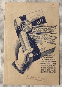 JUST ABOUT THE BEST: 60 EASY TO PLAY PIANO PIECES Sheet Music VTG Song Book RARE - Picture 1 of 13