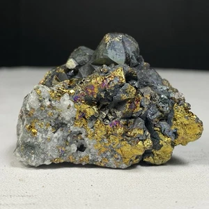65Gr Top Raw Sphalarite ,Chalcopyrite,Crystal Mineral Specimen - Picture 1 of 13