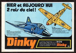 1972 DINKY TOYS Military Planes Diecast Vintage Original PRINT AD | Phantom  II - Picture 1 of 2