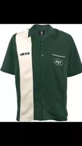 New Bowling Shirt Strike New York Jets NFL Team Apparel & Fanatics T Size (3XL) - Picture 1 of 23