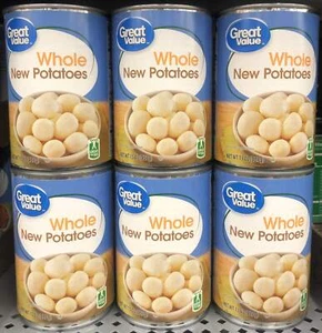 6 LATAS de gran valor de papas enteras nuevas lata de 15 oz sopa estofado ensalada pelada - Imagen 1 de 6