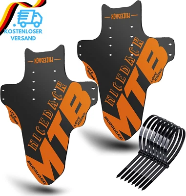 BESUCHE DEN NICEDACK-STORE NICEDACK Schutzbleche Mountainbike, 2 Stück Mudguard Fit 20''- 29 Zoll MTB Schut