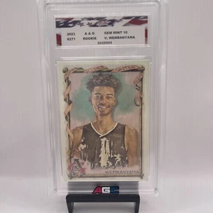 2023 Topps Allen & Ginter #271 Victor Wembanyama AGC 10 Gem Mint Rookie Card - Picture 1 of 2