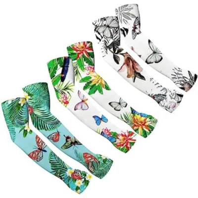 Farmers Defense Gardening Sleeves for Women 3 Pairs Sun Protection Arm