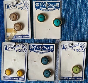 Vintage Elegant brand on original cards buttons - Picture 1 of 5