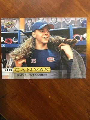 19-20 UD Series 1 Hockey Canvas C22 Jesperi Kotkaniemi - Image 1 of 2