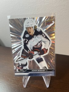 2023-24 Upper Deck Series 1 ADAM BOQVIST #52 SILVER OUTBURST *NM, 👀📸