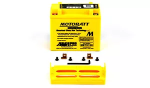 Motobatt MBTX12U Battery Upgrades YTX12-BS, YB12B-B2, YTX15L-BS - Picture 1 of 3