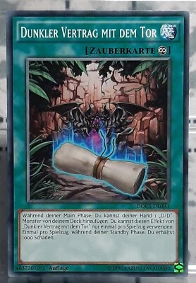 YUGIOH - Dunkler Vertrag mit dem Chaos - DOCS-DE093 - Dimension of Chaos - DE/NM - Bild 1 von 3