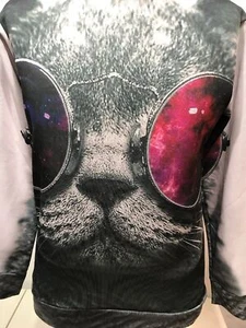 ISwag Cat Kitty Sunglasses Long Sleeve T Shirt NWT NICE COOL CAT XL RARE!! t3 - Picture 1 of 4