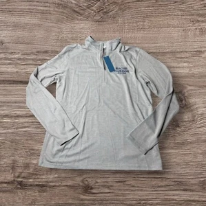 NWT Roche Harbor Maine Gray 1/4 Zip Pullover Long Sleeve Shirt L - Picture 1 of 5