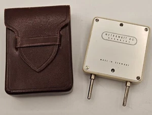 Vtg Metrawatt AG Nurnberg Germany Light Meter Booster Cell w/Leather Case - Picture 1 of 12