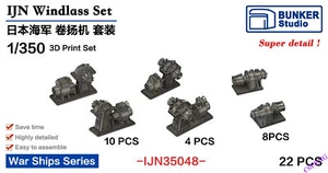 BUNKER IJN35048 1/350 War Ships Series IJN Windlass Set 3D Print Set - Imagen 1 de 1