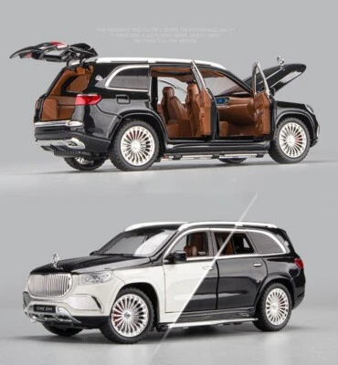 1/24 Maybach GLS 600 Mercedes Diecast Model Car Toy Sound Light Kids Adult Gift  - Image 1 of 4