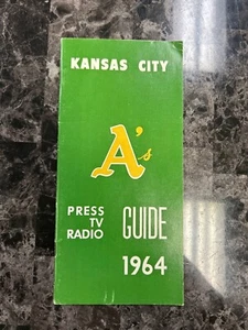1964 KANSAS CITY A'S Athletics MEDIA GUIDE Rocky Colavito, Tony LaRussa - Picture 1 of 5