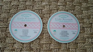 Linda Ronstadt Canciones Paper Record Labels Only No LP Laminate for coasters - Bild 1 von 4