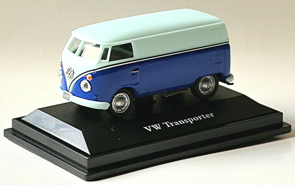 Vw Volkswagen T1 Trasportatore chiuso Blu-bianco M 1 72 di Cararama