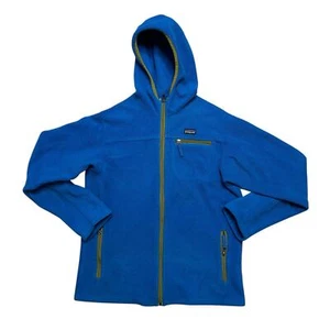 Patagonia Boys' Synchilla® Fleece Zip Up Hoody / Sweater - Blue Green - XL (14) - Picture 1 of 7