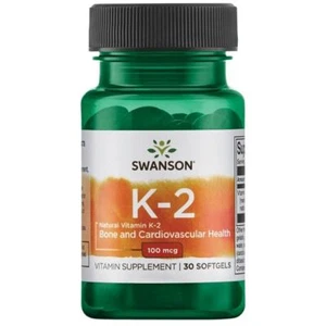 SWANSON VITAMIN K-2 ULTRA NATÜRLICH 100 MG - 30 SOFTGELS - Picture 1 of 2