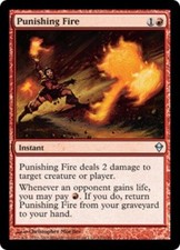 [1x] Punishing Fire - Foil - Slight Play, English - Zendikar MTG Magic