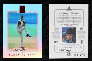 2003 Topps Tribute - Contemporary Edition Red /225 Randy Johnson #60 HOF