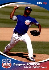 2009 Inland Empire 66ers Grandstand 21 Daigoro Rondon Dominican Republic DR Card