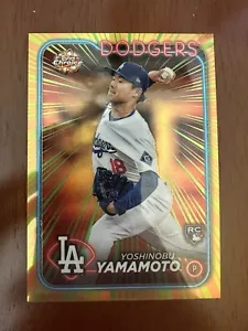 2024 Topps Cromo Yoshinobu Yamamoto Radiating Rookies SSP RC. PACK FRESCO 🔥 - Imagen 1 de 2