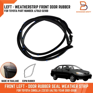 LEFT FRONT DOOR RUBBER SEAL WEATHERSTRIP FOR TOYOTA COROLLA ZZE 01-07 6786202100 - Picture 1 of 8