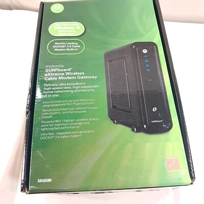 Motorola SBG6580 SURFboard eXtreme wireless cable modem gateway DOCSIS 3.0 - Image 1 of 4