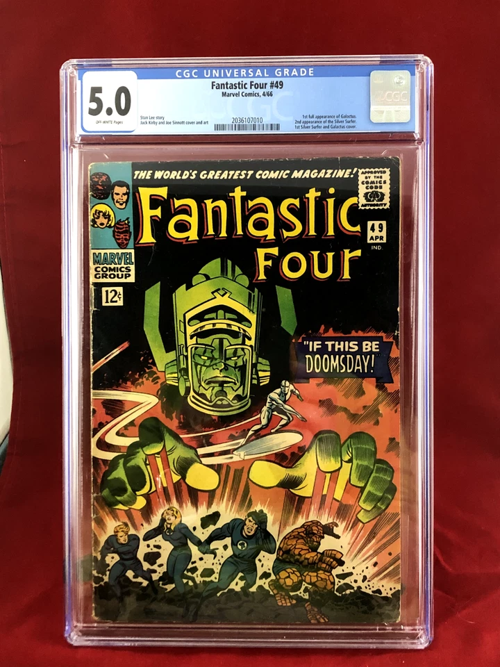 Fantastic Four #49 - Marvel 1966 CGC 5.0 1st full App Galactus! Silver Age - Image 1 of 1