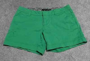 Volcom Chino Shorts Women's Junior's Size 3 Green Flat Front Outdoor - Picture 1 of 13