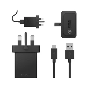 Official Sony Charger UCH10 UK Plug Qualcomm 2.0 Quick Micro USB EC803 Cable - Picture 1 of 23