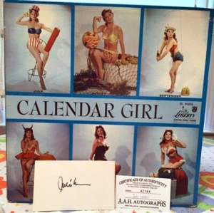 Julie London "Calendar Girl" LP w/Signed Card & COA - Picture 1 of 4