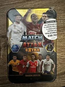 Match Attax Champions League 2019/20 Extra Mega Tin Online Exclusive + Mane Gold - Picture 1 of 3