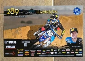 *MITCHELL HARRISON*SIGNED*AUTOGRAPHED*POSTER*YAMAHA*ROCKSTAR*#289*COA*PROOF* - Picture 1 of 4
