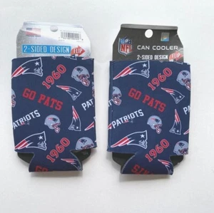 NEW ENGLAND PATRIOTS SPLATTER KOOZIE CAN COOLER HOLDER NFL - Picture 1 of 1
