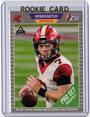 SPENCER RATTLER 2021 Leaf Pro Set Rookie Card RC ARC Oklahoma Sooners Draft 🔥 - Image 1 of 2