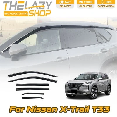 Injection Stainless steel Weathershields for Nissan X-Trail T33 2022+ 6pcs - image 1 of 4