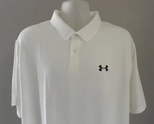 Under Armour White Matchplay S/S Polo Shirt 1342080-100 Size 2XL,T XXLT - Picture 1 of 5