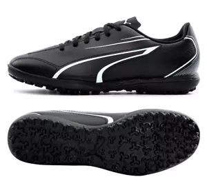 PUMA Vitoria TT Men's Football Shoes Soccer Sports Training Black NWT 10748401 - Picture 1 of 5