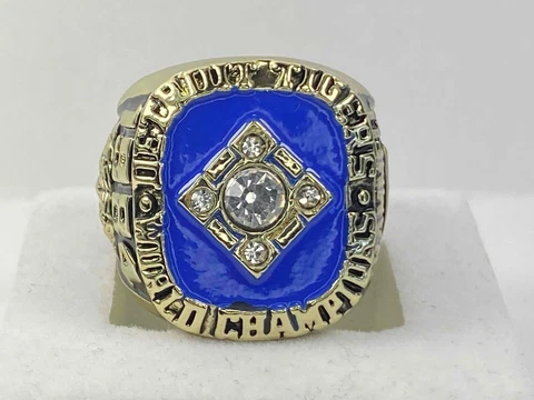 Detroit Tigers Championship Ring - 1984 World Series Ring - Alan Trammel - NB Cover