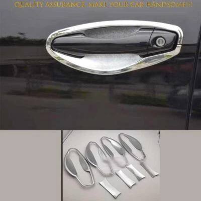 For Hyundai Santa Fe 2013-18 ABS Chrome Exterior Side Door Bowl Cover Trims 8PC - Изображение 1 из 2