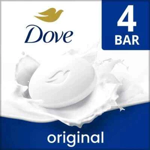4 Pack Dove Original White Moisturizing Beauty Cream Bar Soap New 4 x 4.75oz - Picture 1 of 6