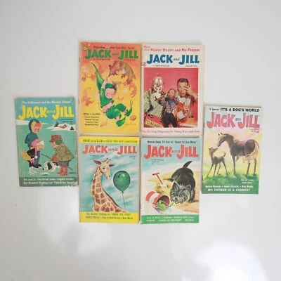 6 Jack & Jill Magazines 1959 1960s Curtis Publishing Howdy Doody Ephemera Craft - Image 1 of 4
