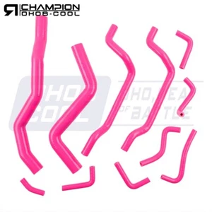 For MITSUBISHI ECLIPSE DSM 4G63T 2G 1995-1999 Silicone Radiator Hose Kit Pink - Picture 1 of 11