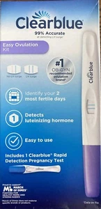 Clearblue Easy Ovulation Kit 10 Pruebas 1 Prueba de Embarazo EXP 02/2027 - Imagen 1 de 3