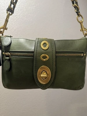 COACH~Bridget F13756 Burnished Brown Leather and Brass-Shoulder/Clutch Bag  - Image 1 of 4