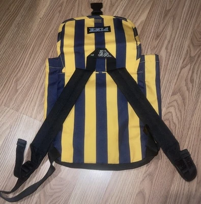 Victoria's Secret розовый мини рюкзак синий желтый полоски черный ремни девочек женщин - Изображение 1 из 4